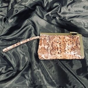 Calvin Klein Animal Print Wristlet